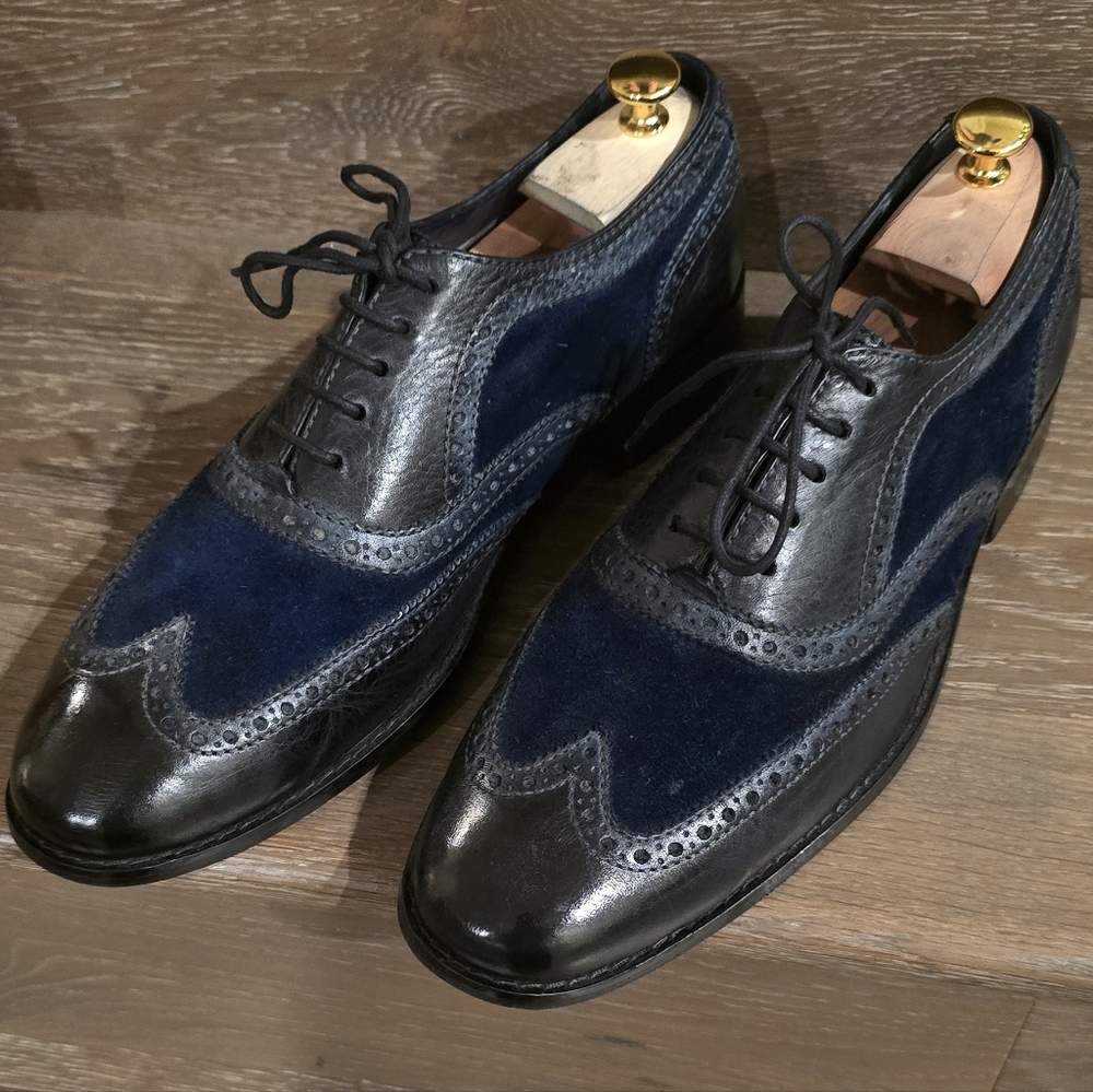 Cole Haan Black and Navy Oxfords